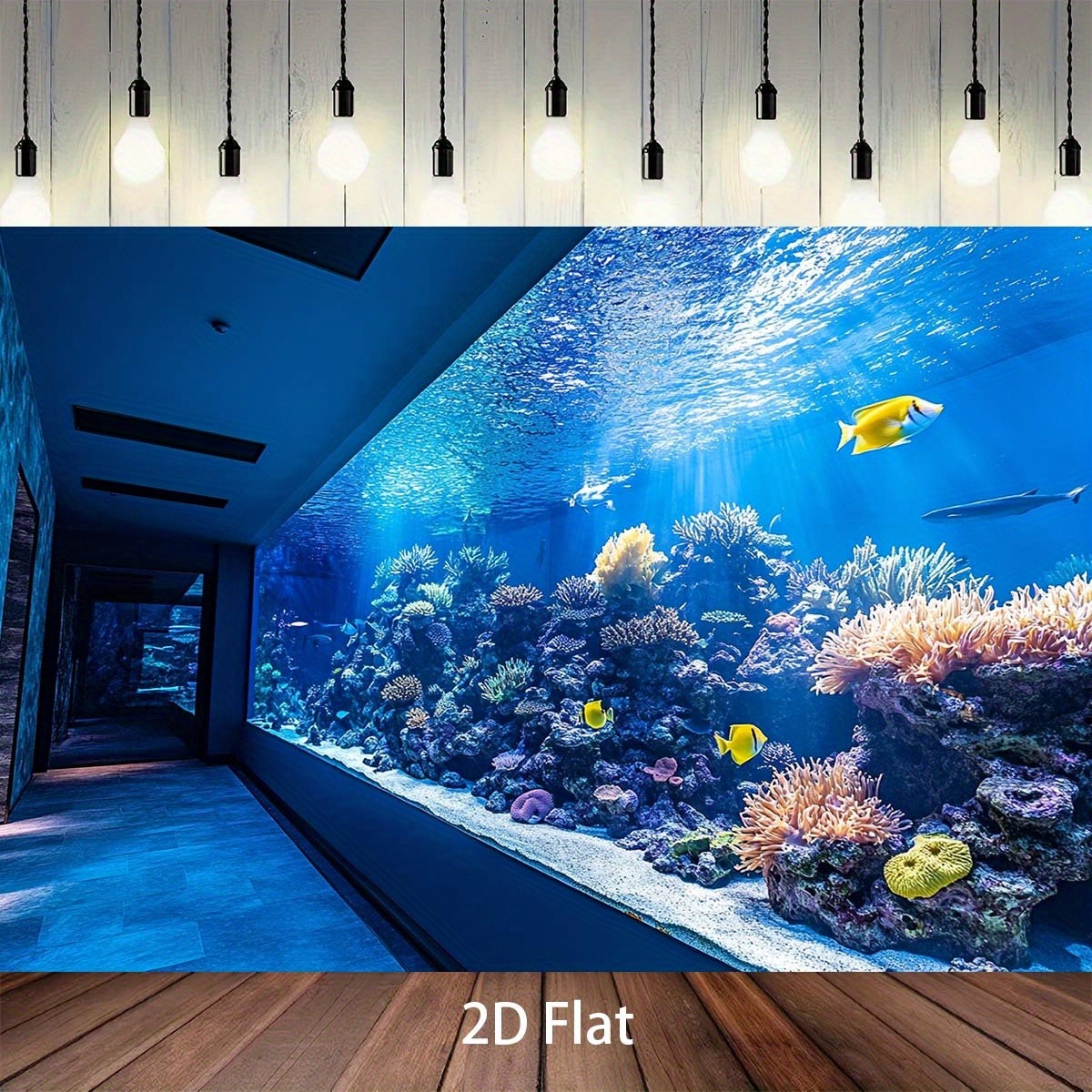 لوحة جدارية زاهية لحوض السمك ت - مراجعة Reef Aquarium وسعره